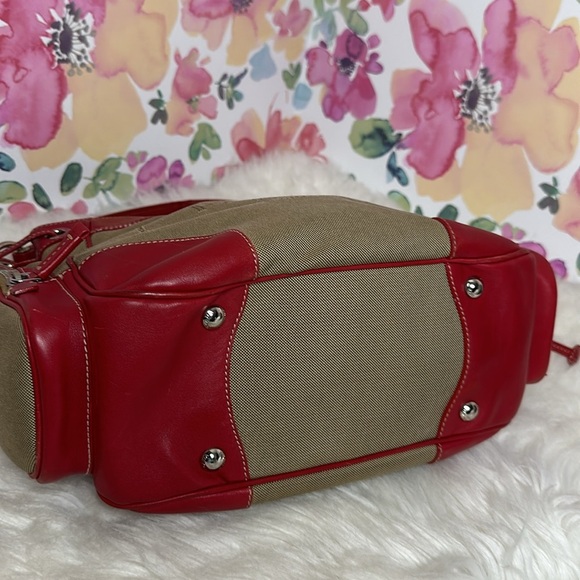 💯Authentic PRADA 
Jacquard Logo Hobo Corda Rosso🍀 - Picture 10 of 17